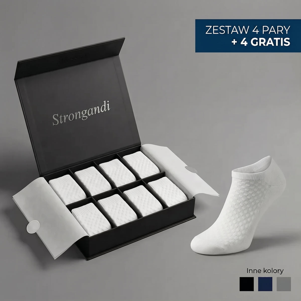 STRONGANDI | SKARPETKI  Z WYSOKIEJ JAKOŚCI WŁÓKNA BAMBUSOWEGO